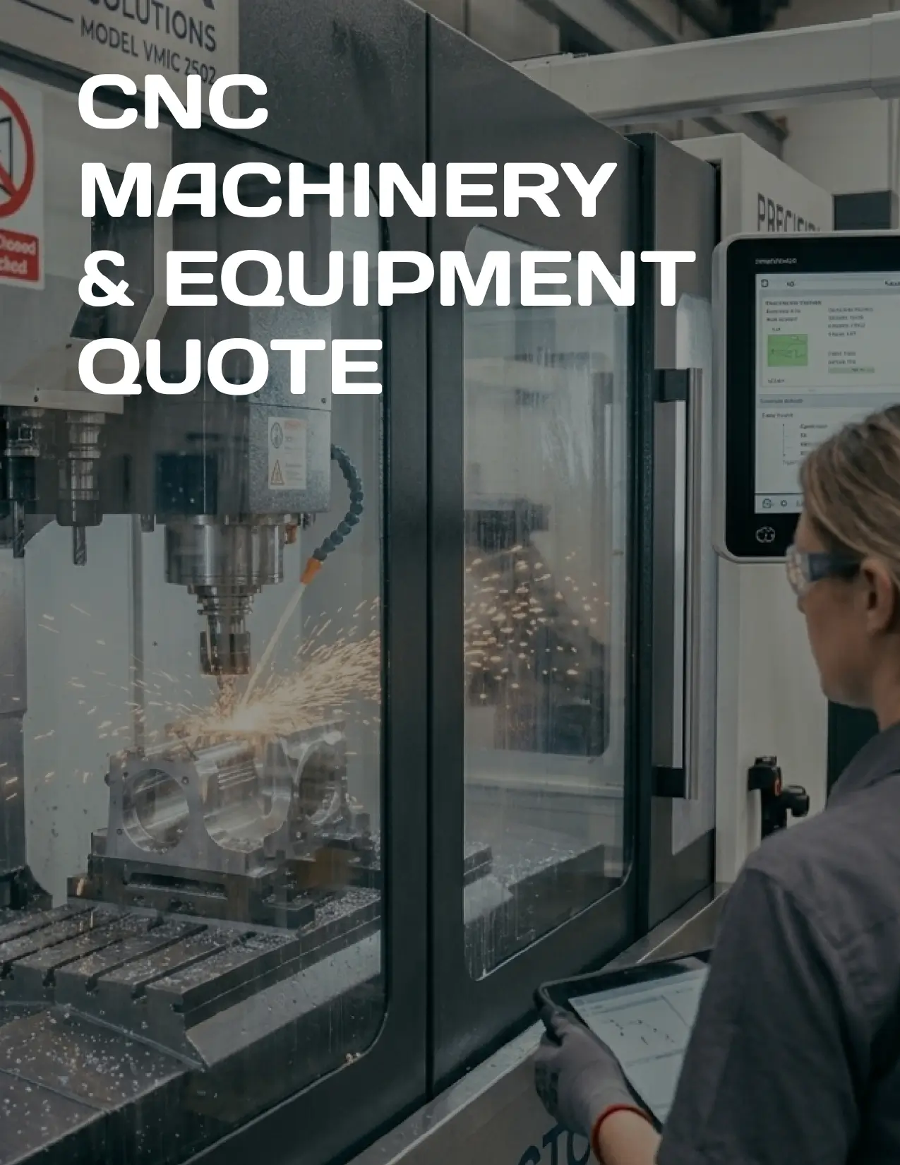 CNC machinery and equipment quote created with ExtraflowDoc