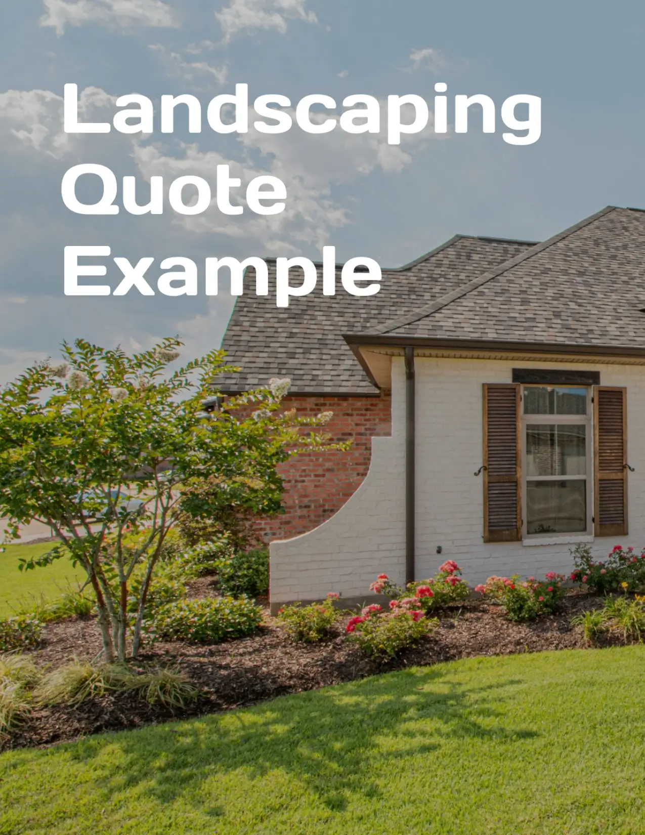 Landscaping quote created with ExtraflowDoc