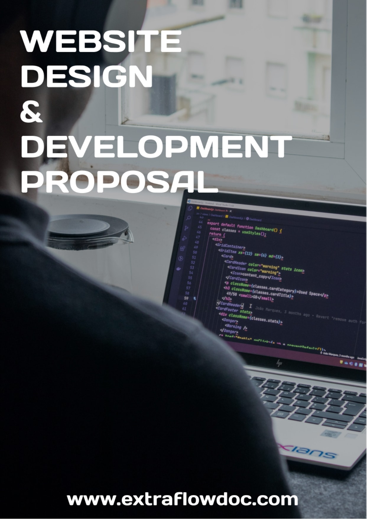 Website design and development proposal created with ExtraflowDoc